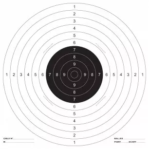 PAPER TARGET 14cm x 14cm - Pack of 100 - CLICK ARMS