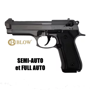 BLOW F92 FULL AUTO BLANK PISTOL Smoke - 9MM PAK - CLICK ARMS