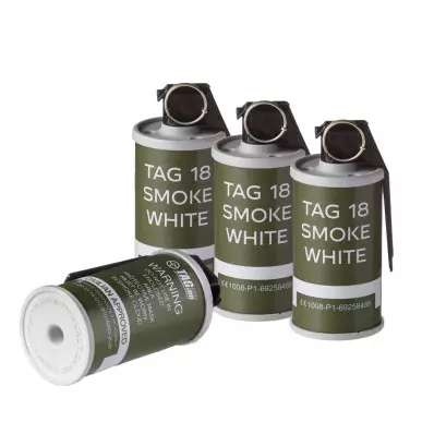 TAG INNOVATION TAG-18 SMOKE GRENADE WHITE - CLICK ARMS