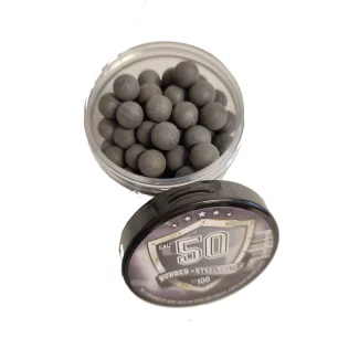 BOX OF 100 HARD RUBBER STEEL BALLS Cal.50 - 2.66 Gr - CLICK ARMS