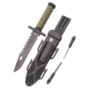 THIRD TACTICAL KNIFE BLACK AND KHAKI - CLICK ARMS
