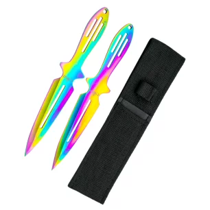 THIRD RAINBOW THROWING KNIVES - CLICK ARMS