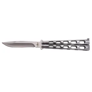 THIRD TRAINING BUTTERFLY KNIFE CHROME BLADE 11CM - CLICK ARMS