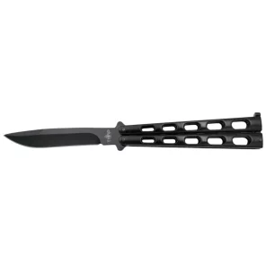 THIRD BUTTERFLY KNIFE BLACK BLADE 11CM - CLICK ARMS