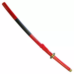 KATANA DECO STEEL BLADE RED AND BLACK PATTERN - CLICK ARMS