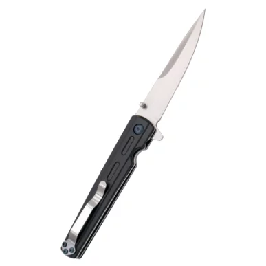 THIRD FOLDING KNIFE BLACK STEEL BLADE 9.2CM - CLICK ARMS
