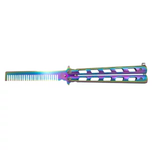 THIRD BUTTERFLY KNIFE RAINBOW COMB - CLICK ARMS