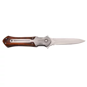 THIRD WOOD FOLDING KNIFE SWORD SHAPED WITH STEEL BLADE 9.2CM