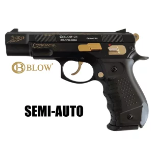 BLOW C75 BLANK PISTOL "EL NINO" Black grip - 9MM PAK - CLICK ARMS