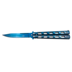 THIRD BUTTERFLY KNIFE BLUE BLADE 12CM - CLICK ARMS