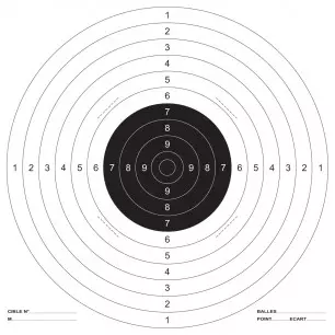 PAPER TARGET 51cm x 52cm - Pack of 100 - CLICK ARMS