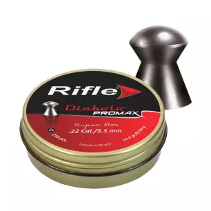 PLOMBS RIFLE DIABOLO PROMAX TETE RONDE 5.5mm x250 - CLICK ARMS