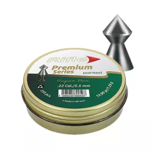 RIFLE PREMIUM POINTED HEAD PELLETS 5.5mm x250 - CLICK ARMS