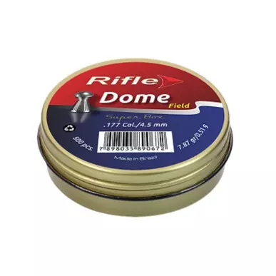 RIFLE FIELD DOME ROUND HEAD PELLETS 4.5mm x500 - CLICK ARMS