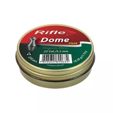 RIFLE FIELD DOME ROUND HEAD PELLETS 5.5mm x250 - CLICK ARMS