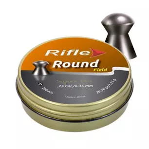 RIFLE FIELD ROUND PELLETS 6.35mm x150 - CLICK ARMS