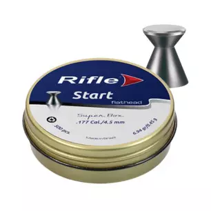 RIFLE START FLAT HEAD PELLETS 4.5mm x500