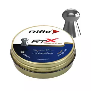 RIFLE PREMIUM RTX MEDIUM ROUND HEAD PELLETS 4.5mm x500 - CLICK ARMS