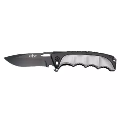 THIRD TACTICAL FOLDING KNIFE BLACK AND GREY - CLICK ARMS