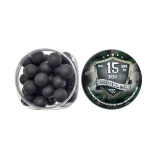 BOX OF HARD RUBBER BALLS 15 MM - 4.4 Gr - CLICK ARMS