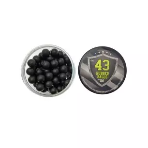 BOX OF 100 HARD RUBBER BALLS 0.43 - 0.88 Gr - CLICK ARMS